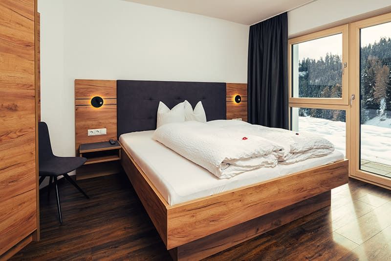 Doppelbettzimmer in der Ferienwohnung im Hotel Bärolina